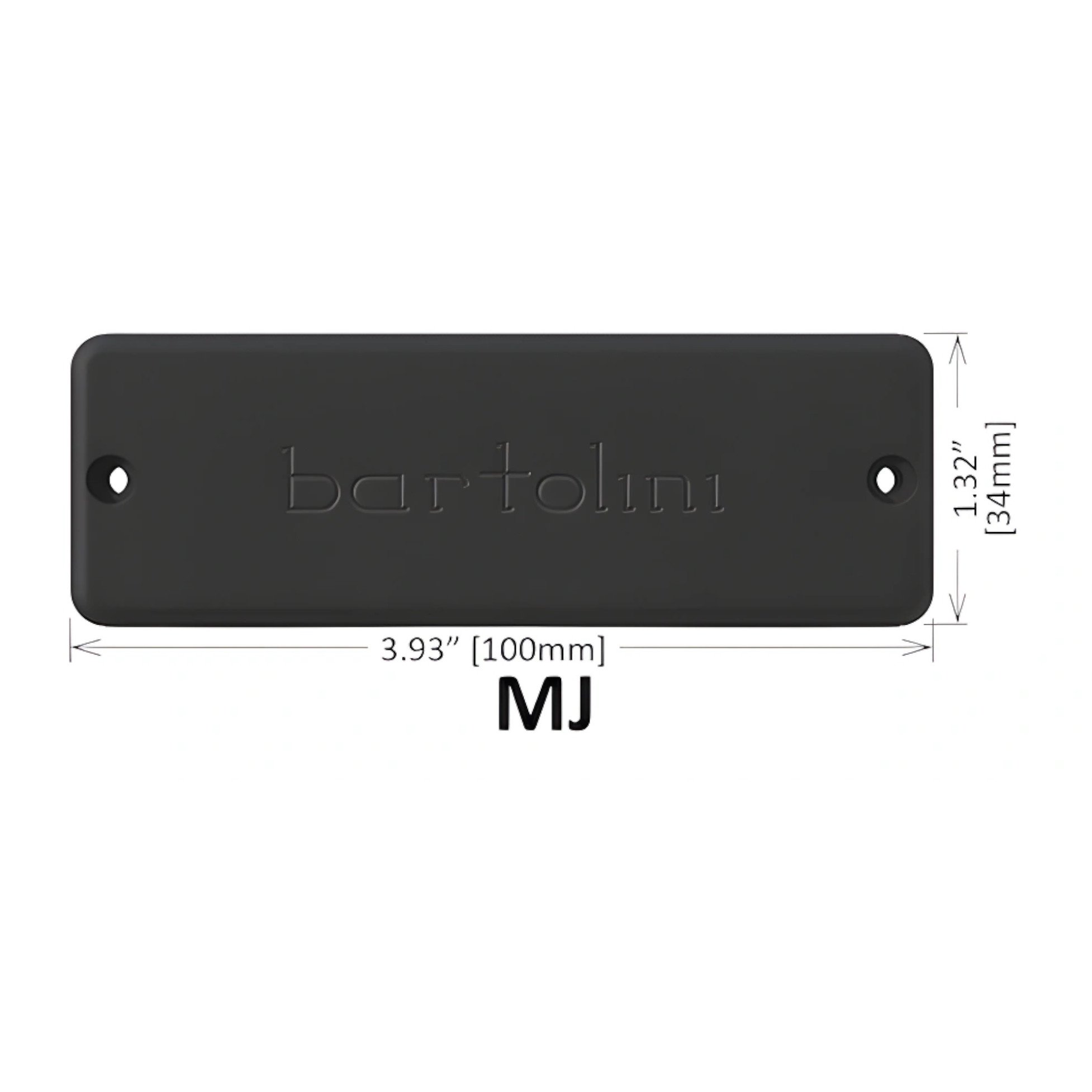 MJ4CBC Classic Bass MJ Soapbar Bridge, Black - 4-String